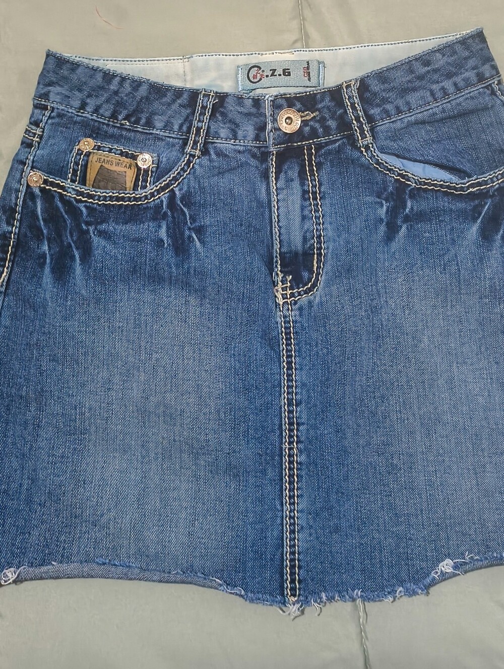 Denim Mini Skirt